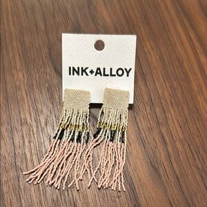 INK+ALLOY Beaded Fringe Earrings